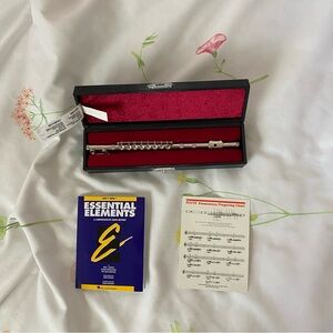 American Girl Silver Flute Set with Red Case